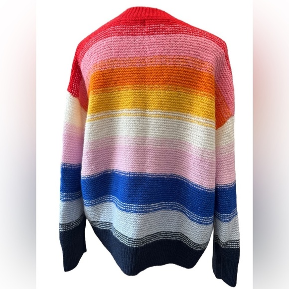 Rainbow wool blend sweater - Picture 3 of 5